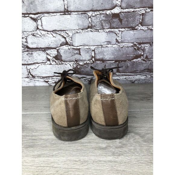 Experience Taupe Suede Leather Oxfords Cap Toe Casual Shoes Men’s Sz 42EU/9M US - Picture 5 of 16